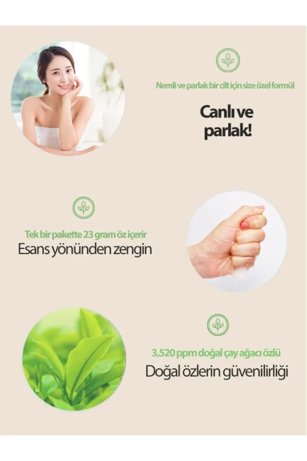 FASCY Çay Ağacı Özlü Yatıştırıcı Maske 23 gr – Doğal Bakım & Cilt Rahatlatıcı - Görsel 5