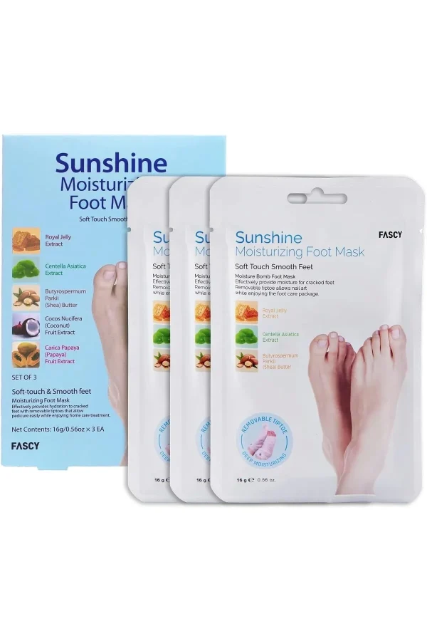 FASCY Sunshine Besleyici, Nemlendirici Ayak Maskesi 3lü Set
